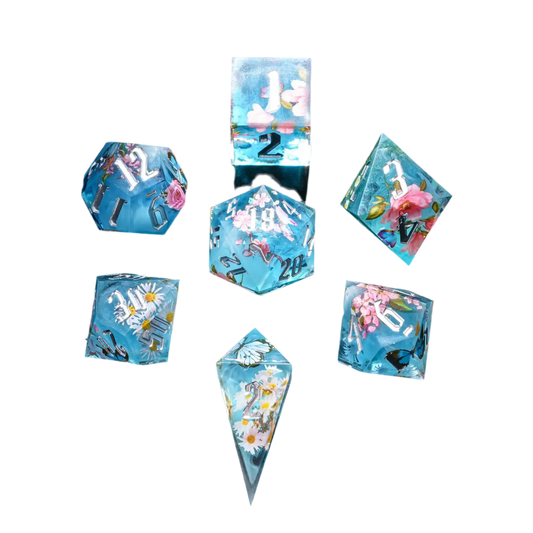 Sharp Edge Butterfly Blossom Dice