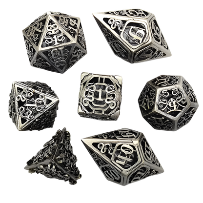 Hollow Metal Digital Dice Set