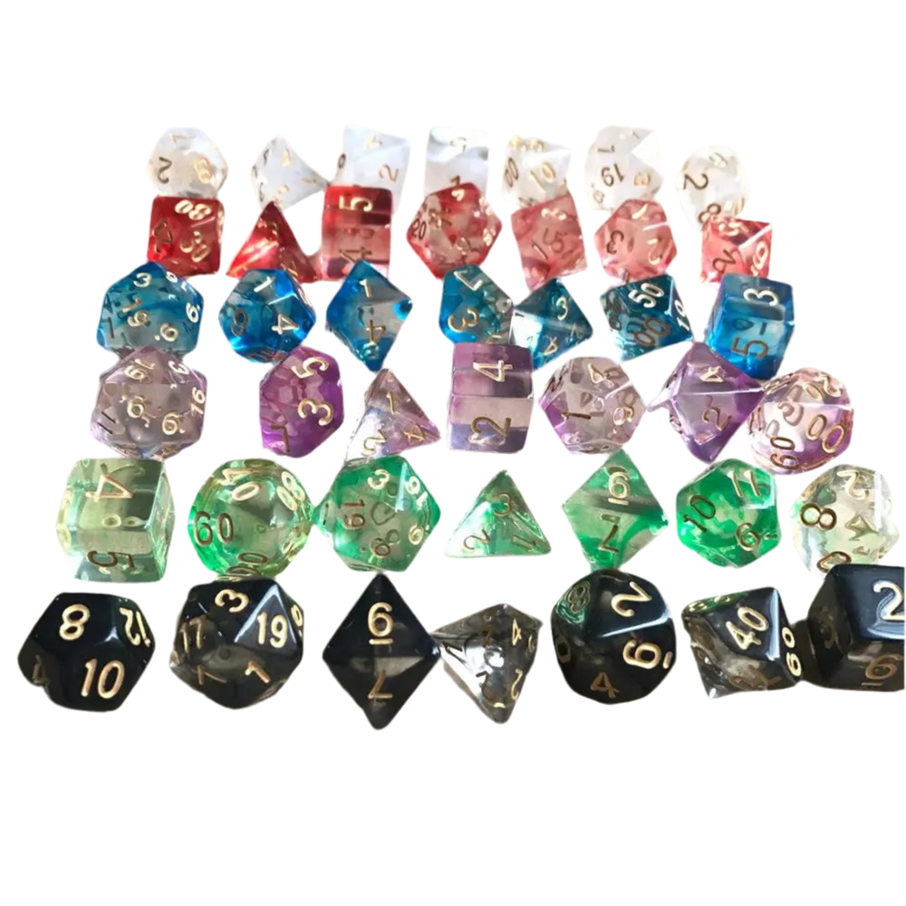 Clear Dice Set