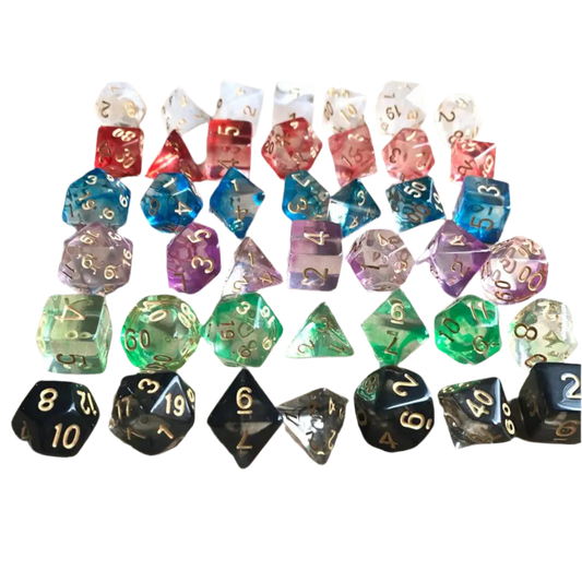 Clear Dice Set