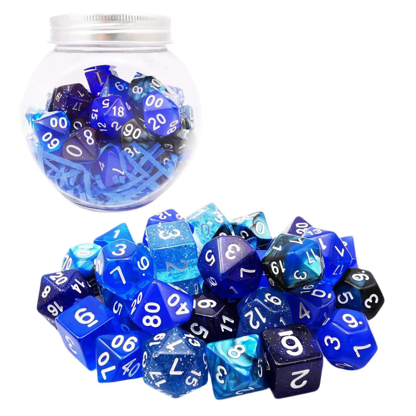 Potion Ocean Blue Dice Set (5sets/35pcs)