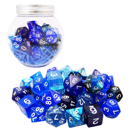 Potion Ocean Blue Dice Set (5sets/35pcs)