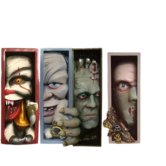 Horror Movie Face Bookend