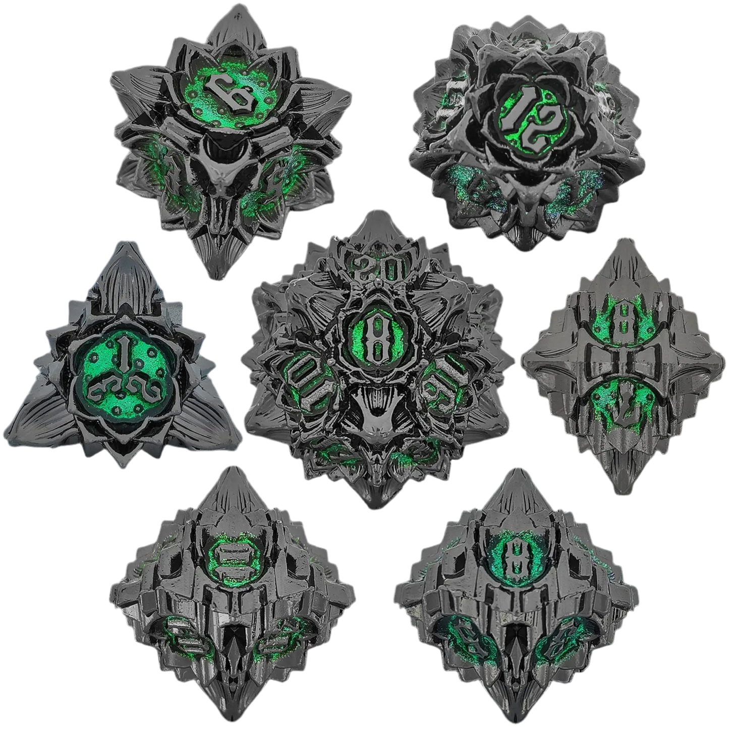 Metal Lotus Dice Set