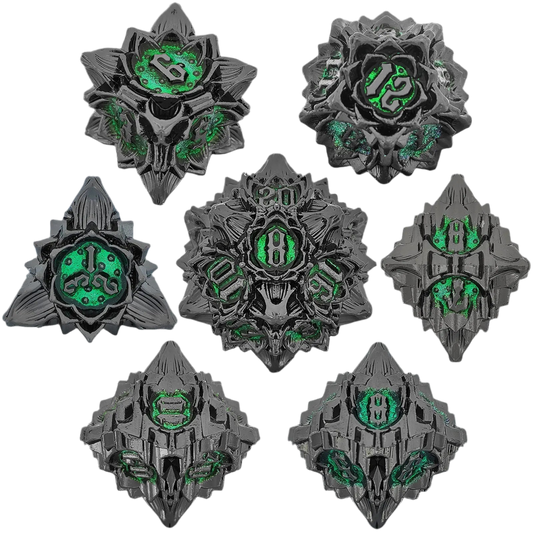 Metal Lotus Dice Set