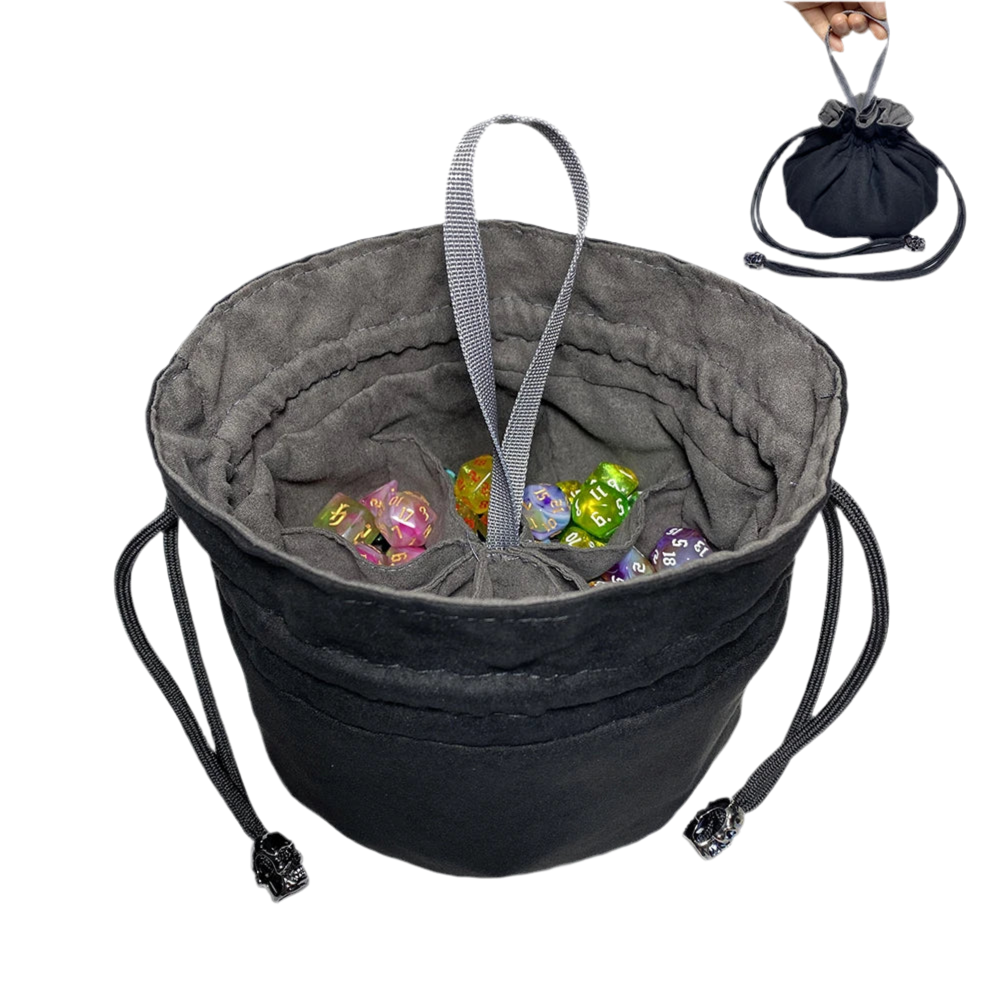 Dice Bag High Capacity Velvet Storage Pouch Easy Carrying - What The Funk