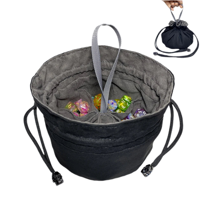 Dice Bag High Capacity Velvet Storage Pouch Easy Carrying - What The Funk