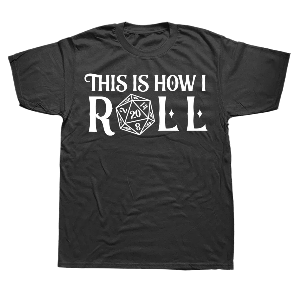 D&D Novelty T-shirts - How I Roll - What The Funk