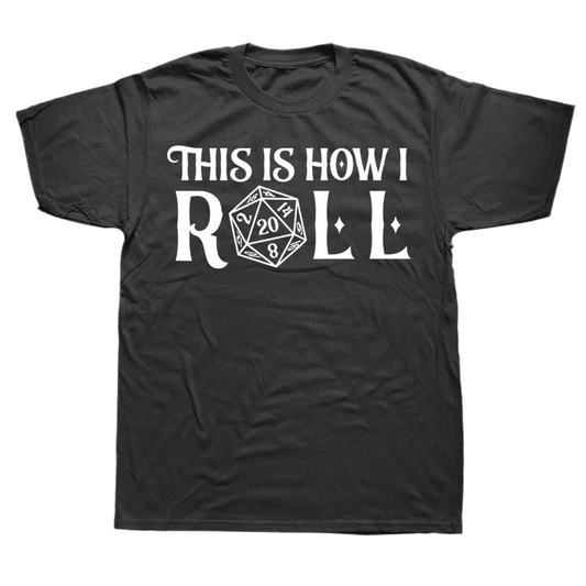 D&D Novelty T-shirts - How I Roll - What The Funk