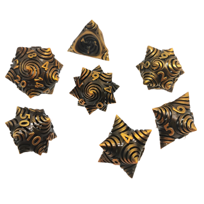 Metal Caltrops Dice Set