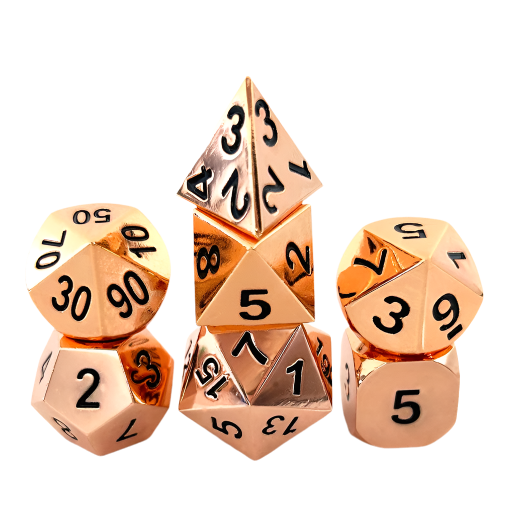 Metal Glossy Dice Sets