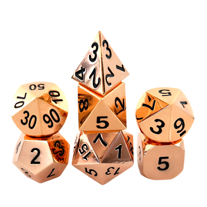 Metal Glossy Dice Sets