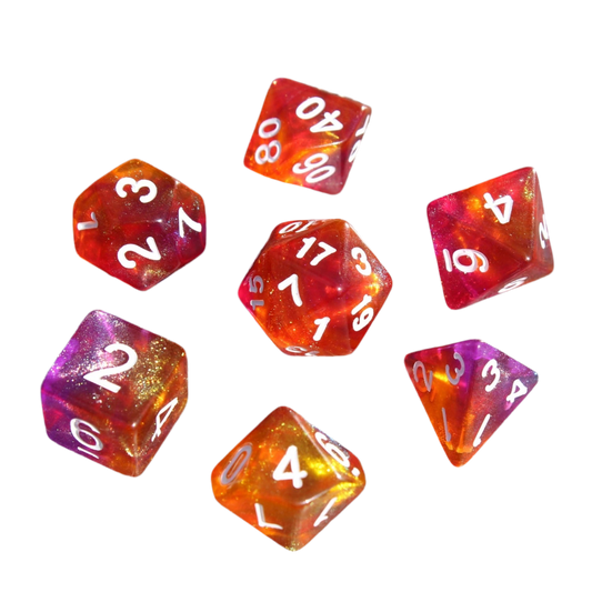 Phoenix Rebirth Dice Set