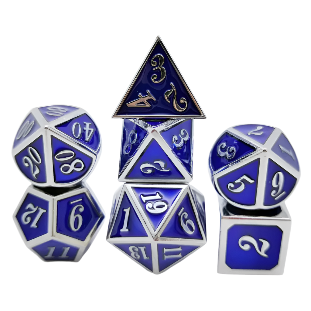 Metal Trimmed Dice Set