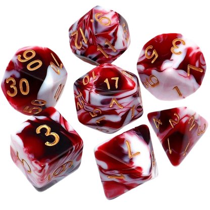 Marble-Like Dice Set