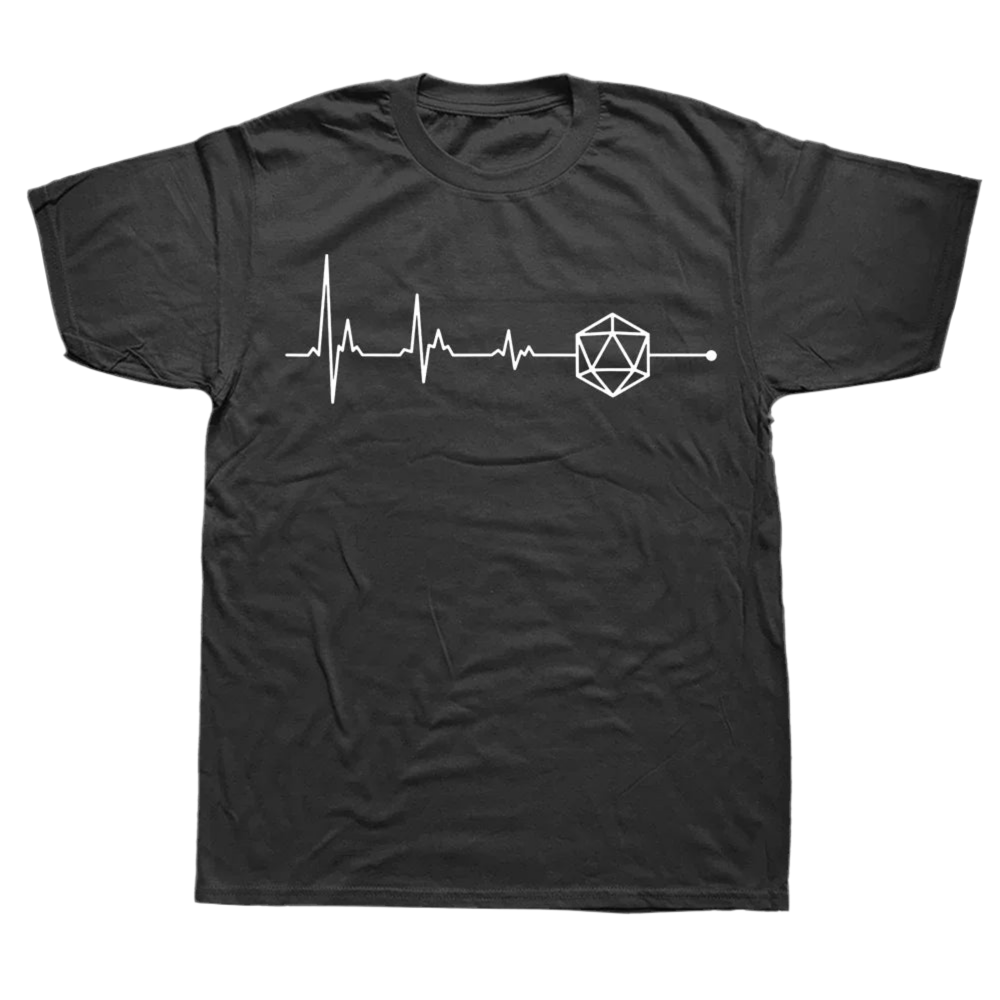 D&D Novelty T-shirts - Dice Heartbeat - What The Funk