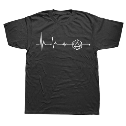 D&D Novelty T-shirts - Dice Heartbeat - What The Funk