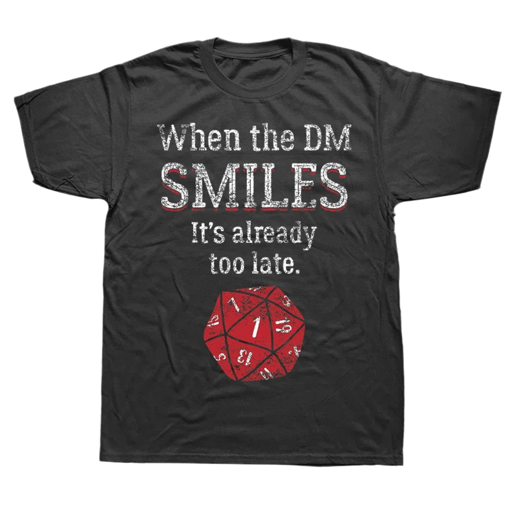 D&D Novelty T-shirts - DM Smiles - What The Funk