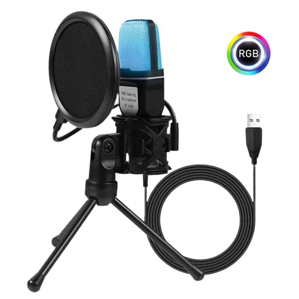 USB Wired Microphone Professional RGB