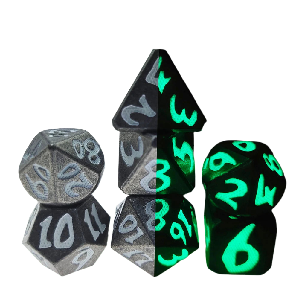 Metal Bold Number Dice