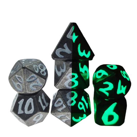 Metal Bold Number Dice