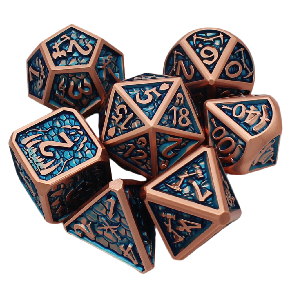 Metal Action Dice Set