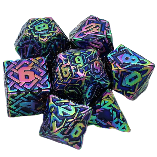 Metal Labyrinth Dice Set