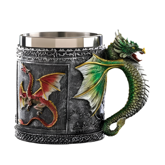 Crafted Medieval Roaring Dragon Beer Tankard - What The Funk