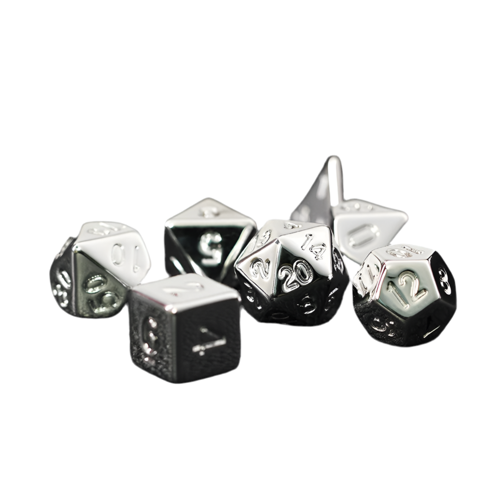 Silver Dice Set