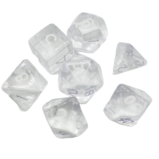 Clear Dice Set