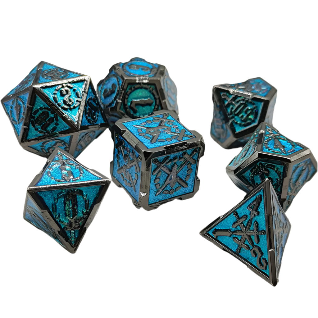 Metal Sword Emblem Dice