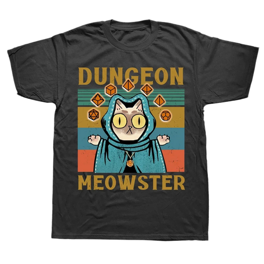 D&D Novelty T-shirts - Dungeon MEOWSTER - What The Funk