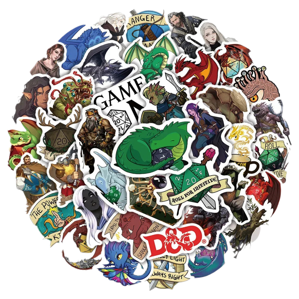 D&D Sticker Bundle (10/30/50) - What The Funk