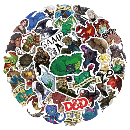 D&D Sticker Bundle (10/30/50) - What The Funk