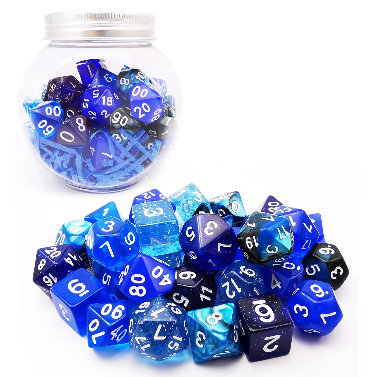 Potion Ocean Blue Dice Set (5sets/35pcs) - What The Funk