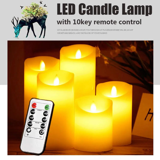 Simulated Flame Candle with Remote Control - What The Funk