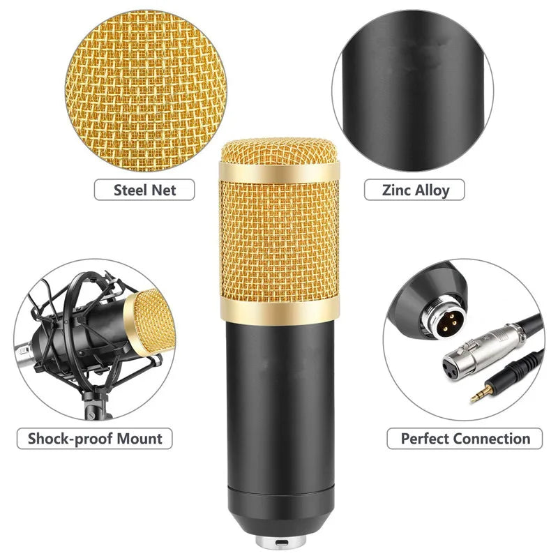 Professional Condenser Microphone Kit - What The Funk