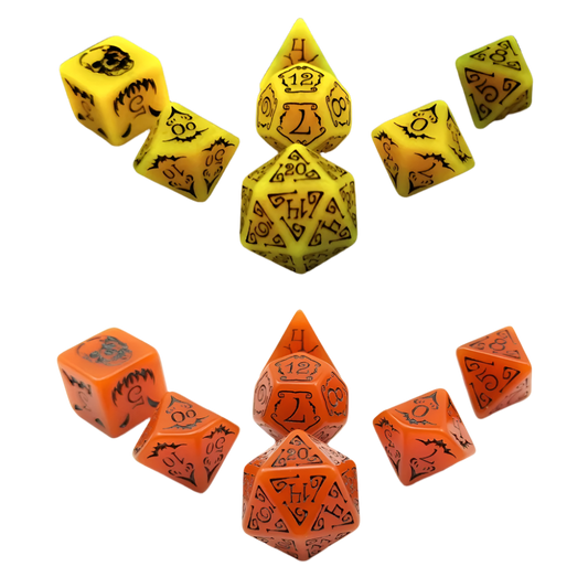 Glowing Halloween Dice Set