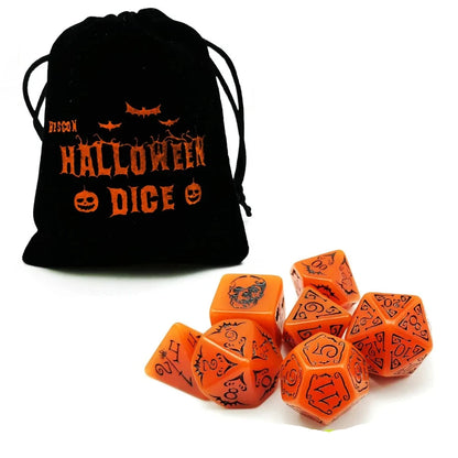 Glowing Halloween Dice Set