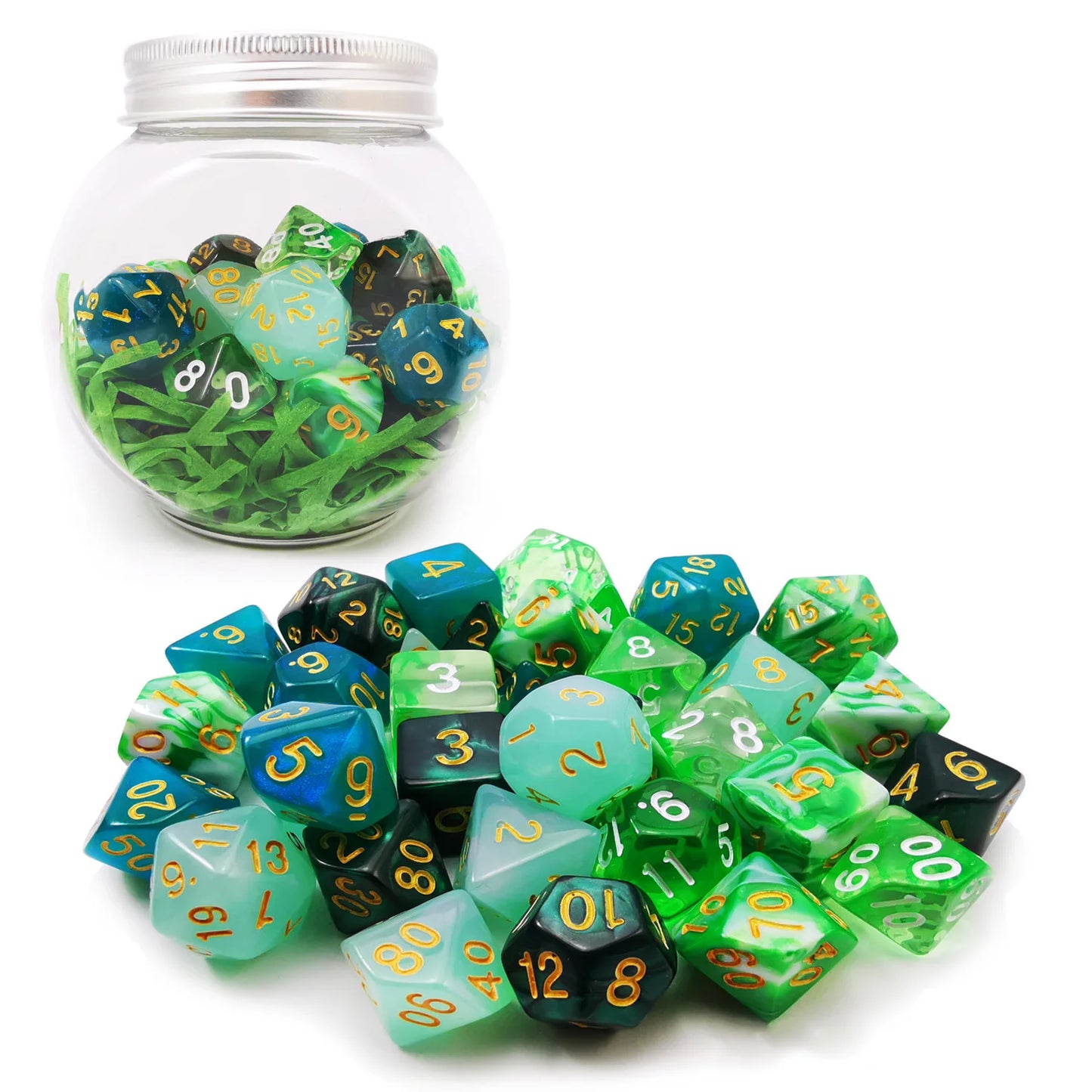 Potion Emerald Dice Set (5sets/35pcs) - What The Funk