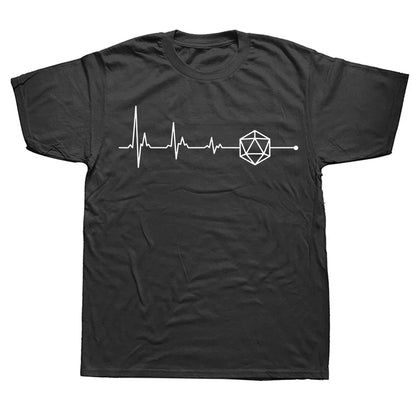 D&D Novelty T-shirts - Dice Heartbeat - What The Funk