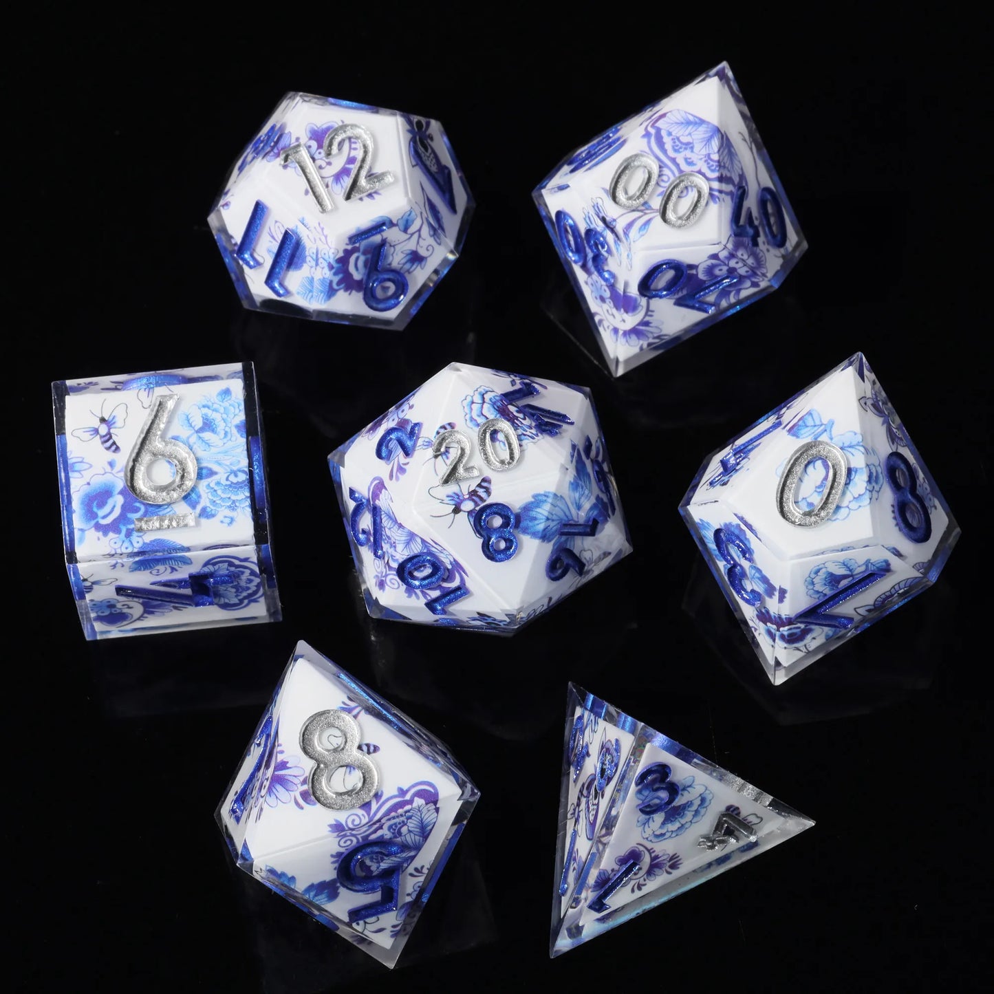 Sharp Resin Beautiful Transparent Layer Dice - What The Funk