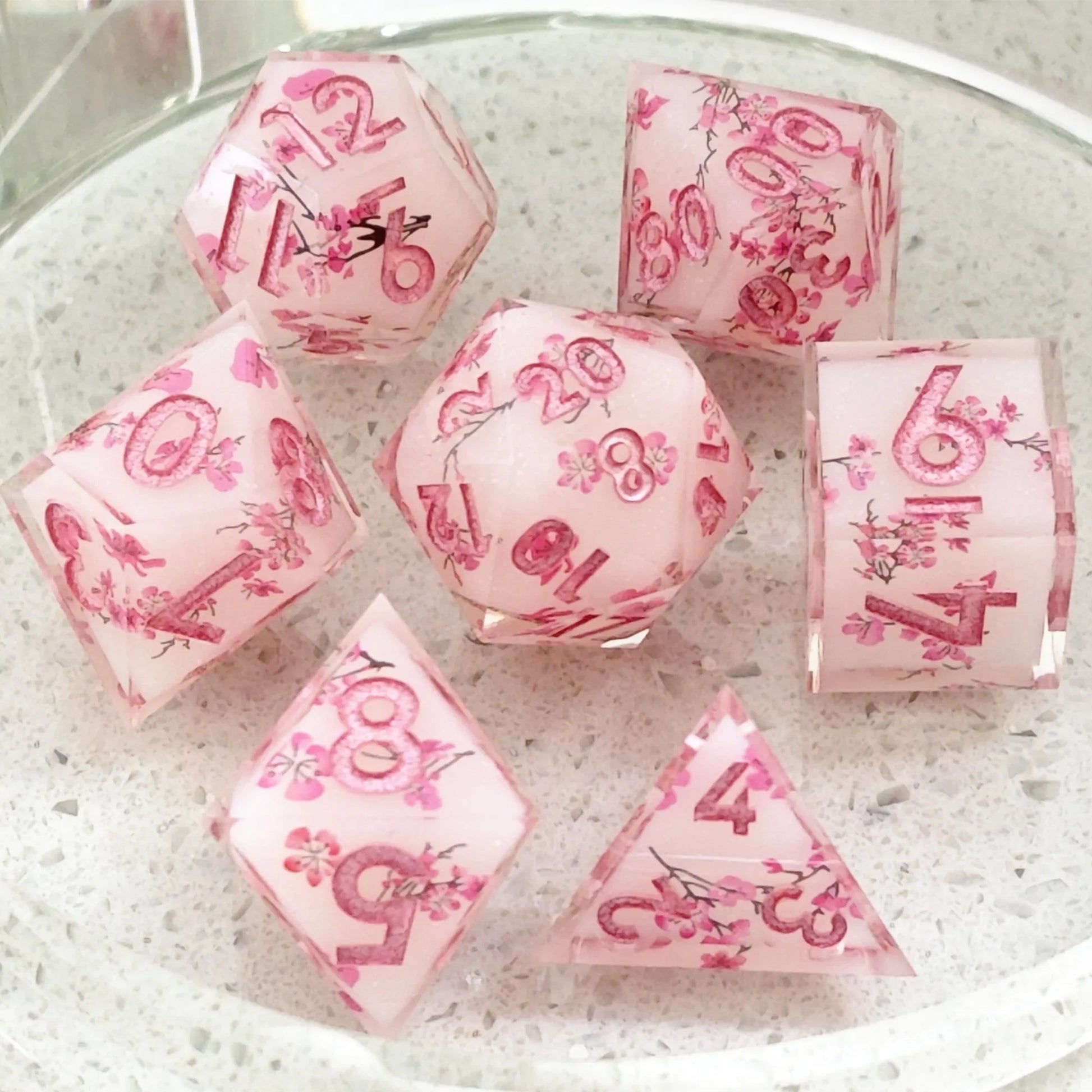 Sharp Resin Beautiful Transparent Layer Dice - What The Funk