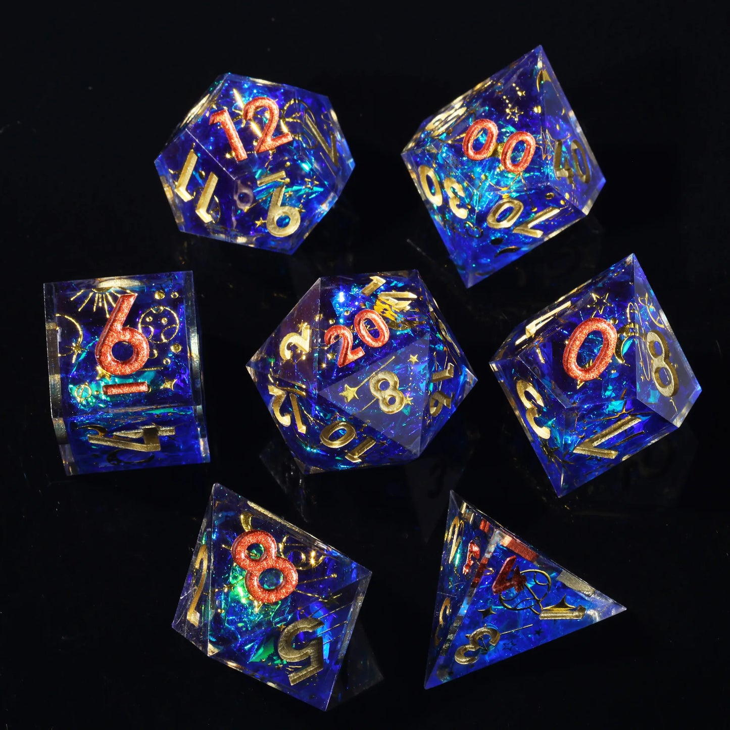 Sharp Resin Beautiful Transparent Layer Dice - What The Funk