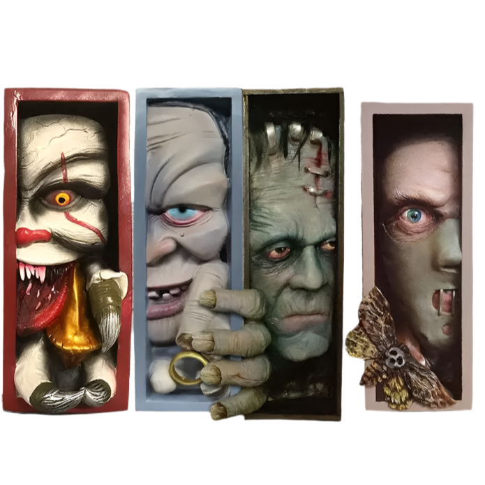 Horror Movie Face Bookend - What The Funk