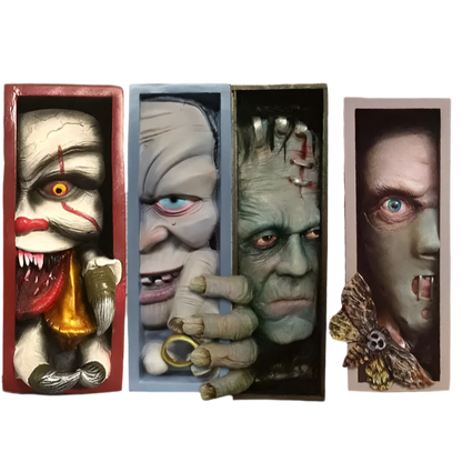 Horror Movie Face Bookend - What The Funk