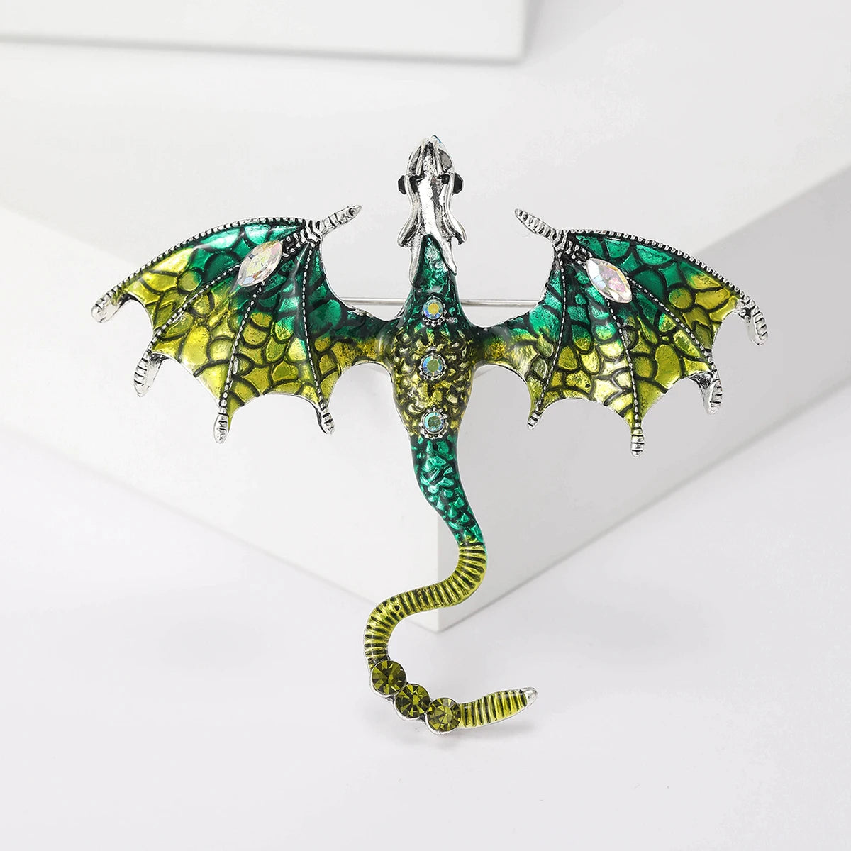 Enamel Flying Dragon Brooches - What The Funk