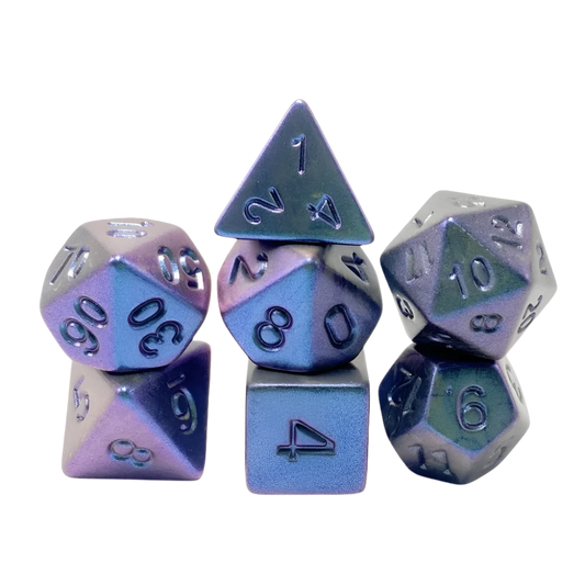 Multi-Color Glitter Plating Dice Set