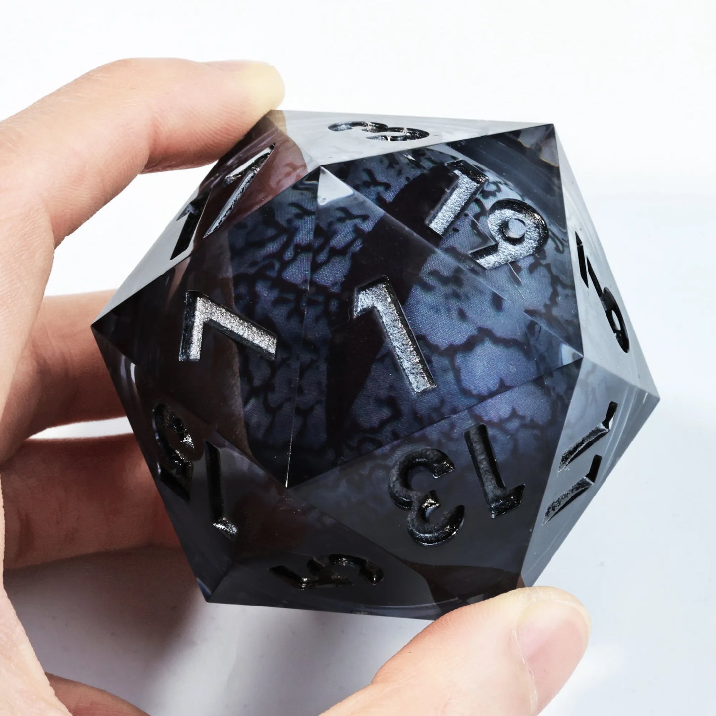 Large Hand Crafted D20 2 inch (50mm) - What The Funk