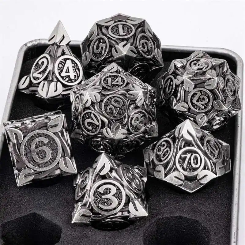 Metal Leaf Dice Set - What The Funk